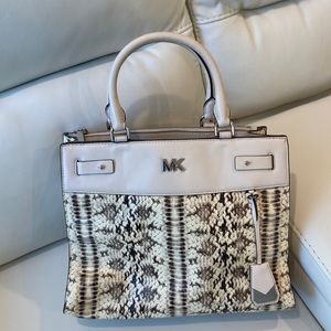 Michael Kors snake/motif satchel. Very good condition (small transference stain)